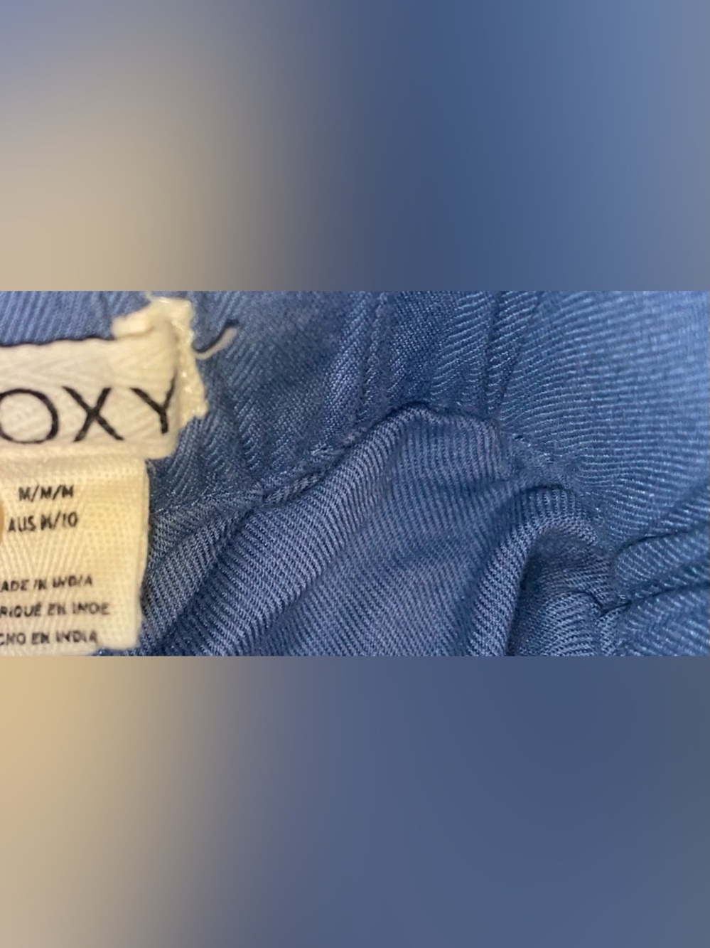 Roxy Blue Drawstring 
 Shorts - Picture 2 of 3